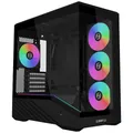 Produktbild: Lian Li Vector V100R MINI Micro-ATX Gaming-PC-Gehäuse – Schwarz | Kompakter Mini-Tower mit Temperglas, starkem Airflow und ATX-Netzteil-Support