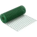 Produktbild: Maschendrahtzaun Grün 90 Cm X 10 M, 0,6 Mm Stärke 25x25 Mm Maschengröße, Volierendraht 6-eck Aus Stahl Verzinkt, Drahtgitter, Vogeldraht - Wiltec