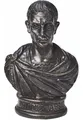 Produktbild: Julius Caesar Bronzefarben Büste Römische Diktator Klein 7cm Neu und Verpackt