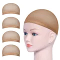 Produktbild: URAQT Haarnetz Wig Cap 4 Stück Dehnbare Atmungsaktive Perücke Kappen Caps Nylon