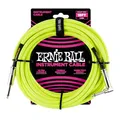 Produktbild: Ernie Ball Instrumentenkabel geflochten, gerade/gewinkelt, 5,49 m, Neon-Gelb