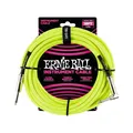 Produktbild: ERNIE BALL EB6085 Instrument Cable Neon-Gelb 5,5m ❘ Gitarrenkabel ❘ Textil