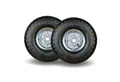 Produktbild: Frosal Ersatzrad 2 x FROSAL Luft-Rad Stahlfelge Silber 20 mm Bollerwagen Sackkarre (2 St)