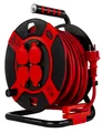 Produktbild: REV Kabeltrommel Außen 25m H07RN-F 3x1,5, rot, 4x Schutzkontaktstecker
