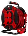 Produktbild: REV Kabeltrommel Außen 25m H07RN-F 3x1,5, rot, 4x Schutzkontaktstecker