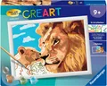 Produktbild: Ravensburger Malen nach Zahlen CreArt, Löwe mit Baby, Made in Europe
