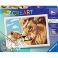 Produktbild: Ravensburger CreArt - Löwe mit Baby, Malen