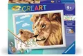 Produktbild: RAVENSBURGER MALEN NACH ZAHLEN - CREART LÖWE MIT BABY NEU OVP