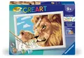 Produktbild: CreArt, Malen nach Zahlen Kinder - Löwe mit Baby