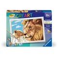 Produktbild: Ravensburger CreArt - Malen nach Zahlen 23995 - Löwe mit Baby - ab 9 Jahren