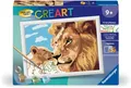 Produktbild: Ravensburger Malen nach Zahlen CREART Serie D Löwe mit Baby 23995