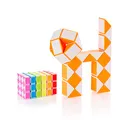 Produktbild: CUBIDI® Original Magic Snake - 36 Blöcke Orange | Knobelspiele für Kinder & Erwachsene | Ideal als Mitgebsel Kindergeburtstag Gastgeschenke oder kleine Geschenke für Kinder
