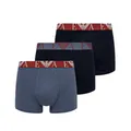 Produktbild: Emporio Armani Herren 3-Pack Trunk Badehose, Armani BLU/VIN Indi/,