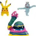 Produktbild: Jazwares Pokémon Battle Figure Set Figuren 3er-Pack Machollo, Pikachu #1, Alolan Sleimok 5 cm (43071634)