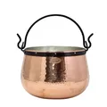 Produktbild: CopperGarden Kupferkessel 5 L mit Henkel I Robuster Kessel aus verzinntem Kupfer: Ideale Wärmeleitung & -verteilung I Lebensmittelechter Feuerkessel für Gulasch/Feuerzangenbowle uvm.
