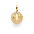 Produktbild: JEWELS BY LEONARDO Anhänger Clip & Mix Pin • Ketten-Anhänger aus goldfarbenem Edelstahl • große goldene Kugel mit feiner Flechtoberfläche • Clip M (4,8 mm Ø) • Schmuck Geschenk für Frauen • 025633