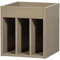 Produktbild: Plattenschrank Turner aus Kiefernholz, modern, Braun Mud, 44 cm breit, 4 Fächer, FSC-zertifiziert