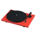 Produktbild: Pro-Ject Primary E Phono, Audiophiler Plug&Play Plattenspieler mit integrierter Phono Vorstufe (Rot)
