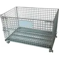 Produktbild: qteck faltbare Gitterbox 1200x800x800mm stapelbar und fahrbar