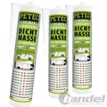 Produktbild: 3x 83290 PETEC 310ML WEIß SCHEIBEN UND KAROSSERIEDICHTMASSE SCHEIBENDICHTMASSE