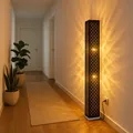 Produktbild: Steh Lampe LED Decken Fluter schwarz Flur Arbeits Zimmer Beistell Leuchte gold