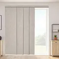 Produktbild: VEVOR Flächenvorhänge, ausziehbare Schiene von 116 cm bis 218 cm (B), zuschneidbare Flächenvorhänge bis 243 cm (H), Vertikale Verdunkelungs-Sch... - Braun