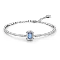 Produktbild: Swarovski Millenia Armreif, Blauer und Rhodinierter Damenarmreif mit Strahlenden Swarovski Kristallen