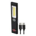 Produktbild: Brennenstuhl LED Akku Handleuchte PL 200 AC / LED Taschenlampe mit COB LED (200lm, inklusive USB C-Ladekabel, bis zu 12h Leuchtdauer, Inspektionsleuchte COB mit Magnet und Clip)