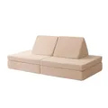 Produktbild: Hakuna Matte Modulares Kindersofa für kreatives Spielen und gemütliches Entspannen 150x66x52.5cm Spielsofa für Kinder aus extra weichem Teddystoff Kinder-Couch mit maschinenwaschbaren Bezügen