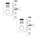 Produktbild: Adapter-Universe 2X Infrarot Alarmanlage Sicherheitssystem Sensor Bewegungsmelder Kabellos mit Fernbedienung Sirene Alarm Erkennungssensor