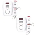 Produktbild: 2x Infrarot Alarmanlage Bewegungsmelder Sensor Sirene Alarm Sicherheit System