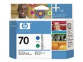 Produktbild: Hewlett Packard HP 70 Druckkopf Designjet Z3100 blau+gruen
