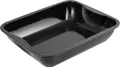 Produktbild: Zenker XXL Bräter Emaille (40 x 8 x 34 cm) SPECIAL COOKING, rechteckige Ofenform mit Emaille-Versiegelung, Backblech mit extra hohem Rand (Farbe: Schwarz)