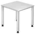 Produktbild: HAMMERBACHER höhenverstellbarer Schreibtisch VQS08/W/S weiß