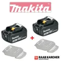 Produktbild: Makita 2x BL1830B BL1830 B, 18V 3,0 Ah Li-Ion AKKU, KAP-Anzeige, ORIGINAL, NEU