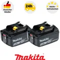 Produktbild: Makita Akku BL1830B Batterie 18 V 2 Stück Li-Ion LED Anzeige 3,0 Ah LXT