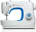 Produktbild: Singer M3205, Blau, Weiß, Halbautomatische Nähmaschine, Nähen, 4 Step, Leiter, Drehregler, Elektro