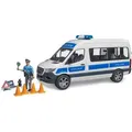 Produktbild: bruder 02683 MB Sprinter Polizei, mit Polizist, Licht und Sound, Maßstab 1:16