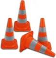 Produktbild: UvV Leitkegel Warnleitkegel 48cm sehr stark reflektierend 4 Stk.
