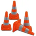 Produktbild: UvV Leitkegel Warnleitkegel 50cm sehr stark reflektierend 4 Stk. Orafol RA2cM