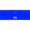 Produktbild: Brunnen Querkalender 775 42x13,7cm 1 Woche/2 Seiten Karton blau 2026.