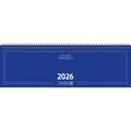 Produktbild: Brunnen Querterminbuch 2026 Modell 775 – Wochenplaner 420×137 mm | Blau - Blau