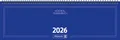 Produktbild: BRUNNEN Tischkalender 2026 Brunnen Querterminbuch 775 420×137 mm blau