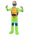 Produktbild: Funidelia Offizielles Leonardo Teenage Mutant Ninja Turtles Kostüm für Jungen und Mädchen mit Overall, Panzer und Maske, Ninja Anzug Kinder, Karneval, Halloween und Partys – Größe 7-9 Jahre