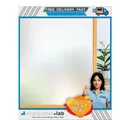 Produktbild: Sichtschutzfolie Milchglas 44x200 cm Statisch Haftend Ohne