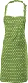 Produktbild: REDBEST Schürze Punkte, 100% Baumwolle grün Größe 75x90 cm - verstellbare Halsschlaufe, große aufgesetzte Tasche, robustes, glattes Gewebe (weitere Farben)