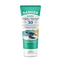 Produktbild: Badger Sunscreen Cream Baby, Clear Zinc - Sonnencreme - Sonnenschutzcreme - Sonnenschutz für Babys - für empfindliche Haut - 720406