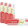 Produktbild: 2x Doppelpackung Colgate Zahncreme Total Original / 4 x 75ml (2 x 2Stk) / Zahnpasta / Kariesschutz / Wirksam gegen Mundgeruch