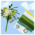 Produktbild: YYUENG TAK 200 Stück Pfeifenreiniger für Gerbera Daisy Blumen Set, Pfeifenputzer zum Basteln,mit Blumendraht, Klebeband, Anweisungen für Blumenstrauß DIY basteln,Pfeifenreiniger grün