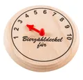 Produktbild: Holz-Leute Bierdeckel Bierzähldeckel ⌀ 10 cm, Bierzähldeckel Bierglasdeckel Trinkglasdeckel Holzdeckel Wespenschutz